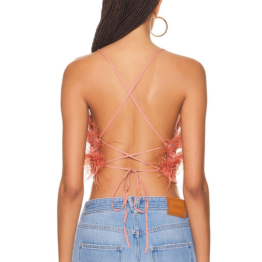 Cult Gaia Feathered Tank Top Joey Top - Picture 3 of 9